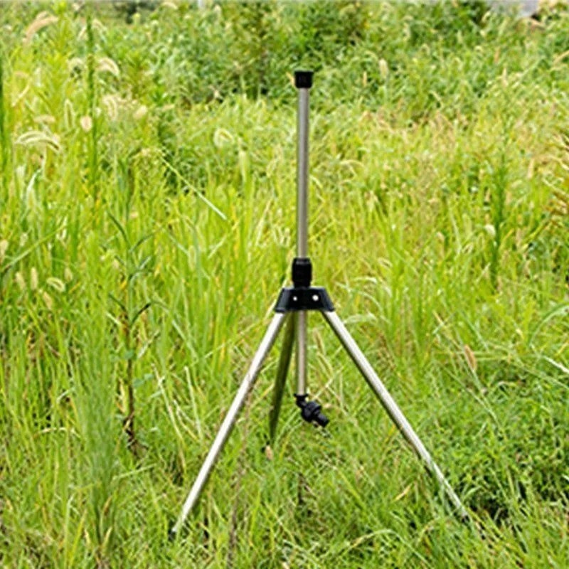 1 Set 360° Rotating Irrigation Tripod Lawn Garden Sprinkler Telescopic