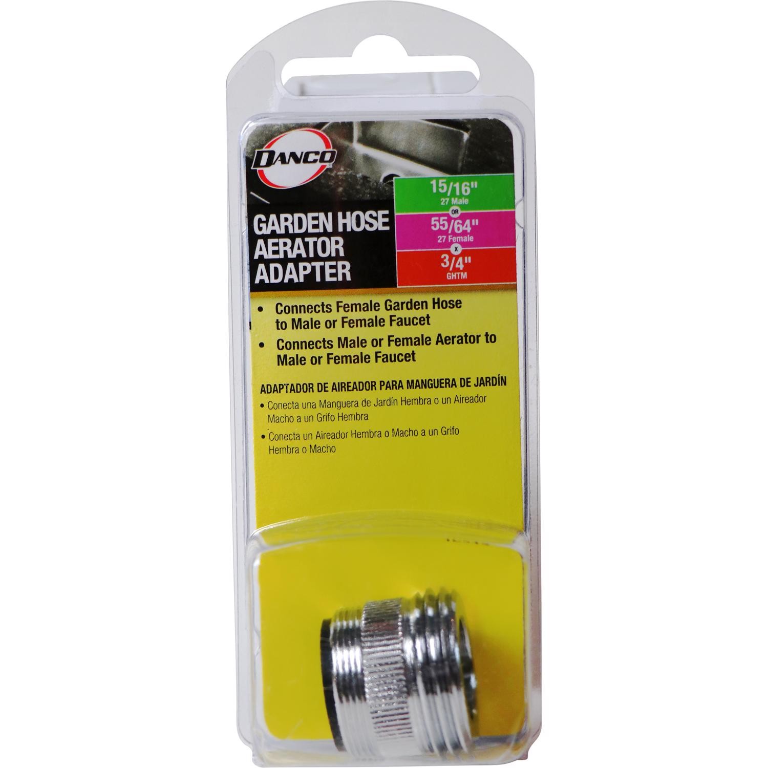 Danco 3/4 in. Brass Female/Male Garden Hose Aerator Adapter