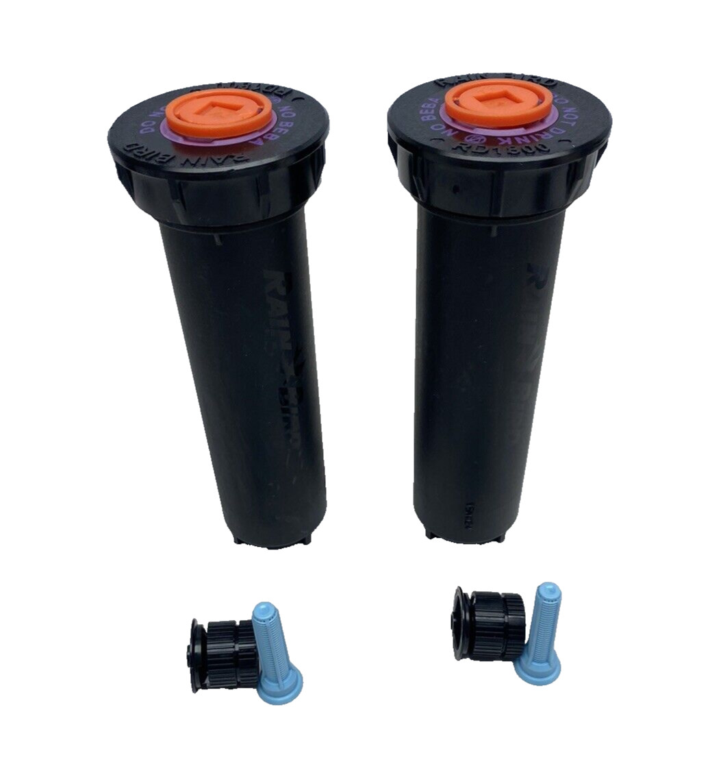 Lot Of 2, RD1800 Rain Bird 6″ Pressure Regulated Spray Head W/Seal-A-Matic 30PSI