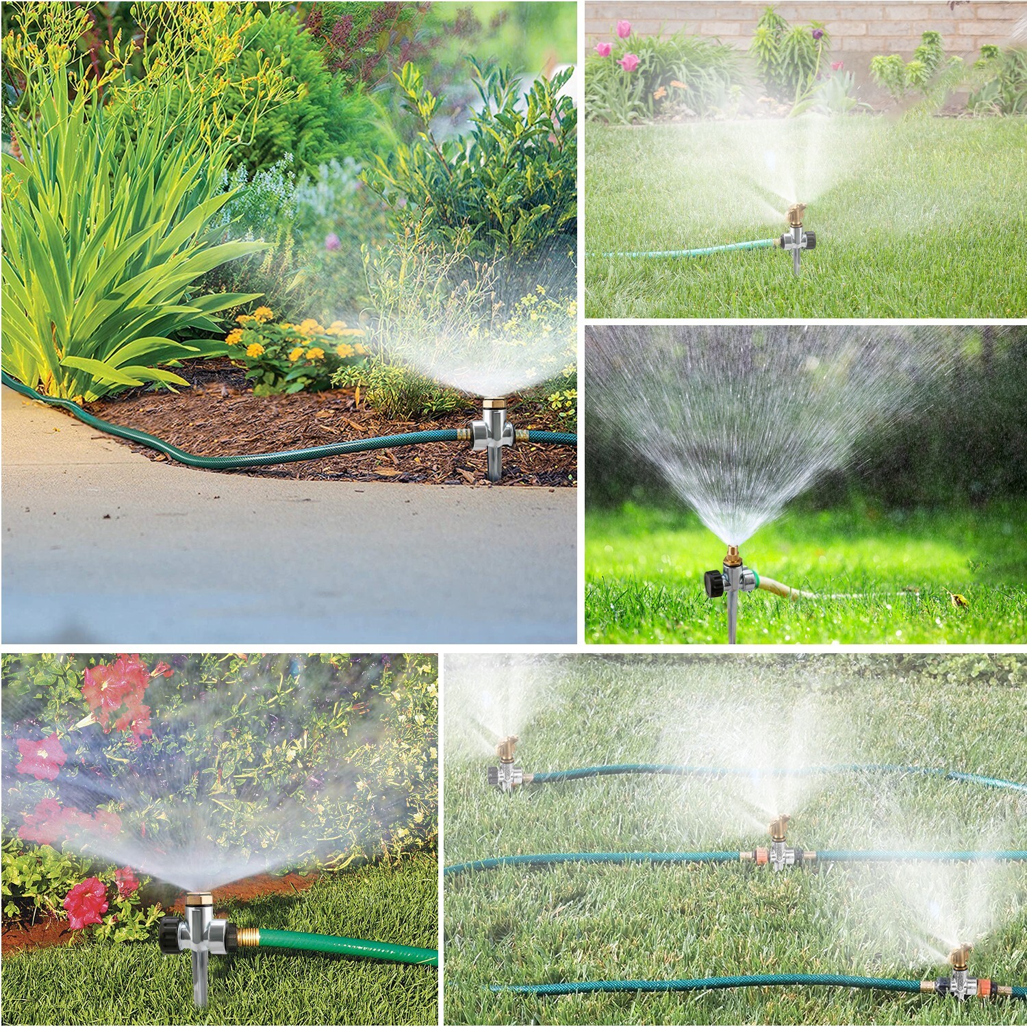 Lawn Water Sprinkler System Auto Spray Grass Watering rrigation Patio Garden USA