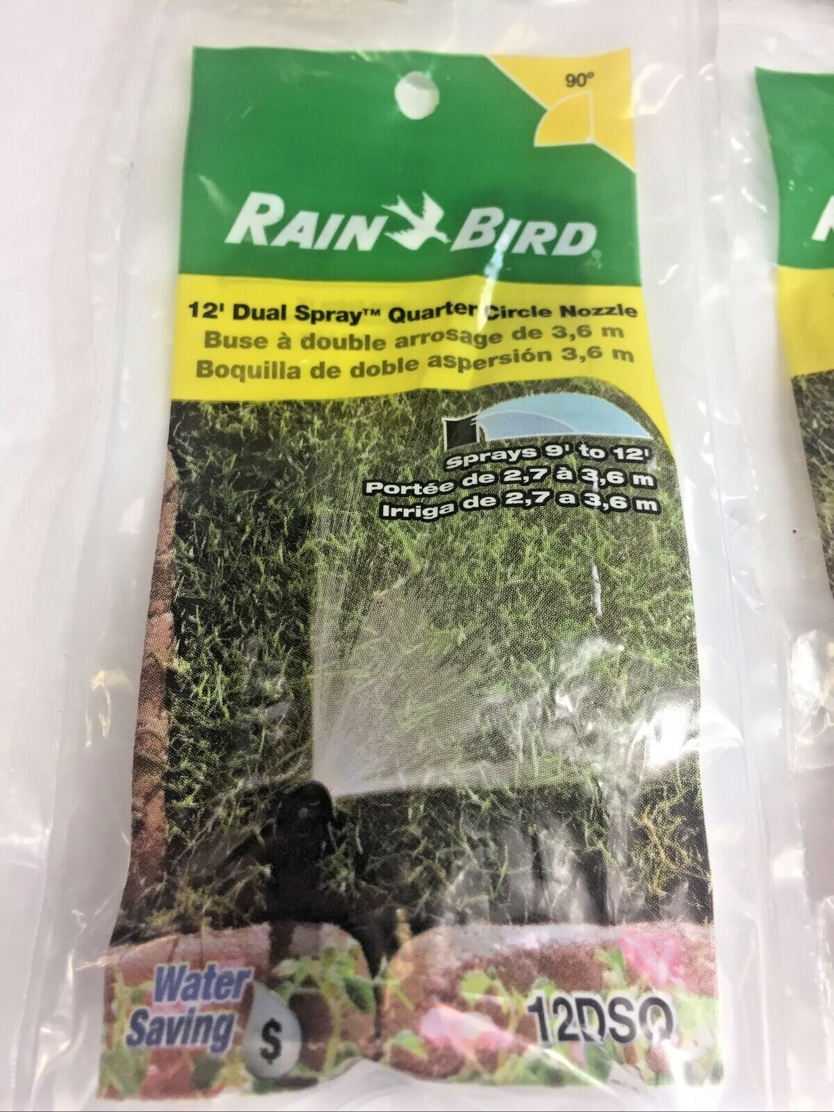 4 Rain Bird 15’ Adjustable Pattern 0″-15′ Spray Nozzle A17-AP-C1 + One 12’ Head