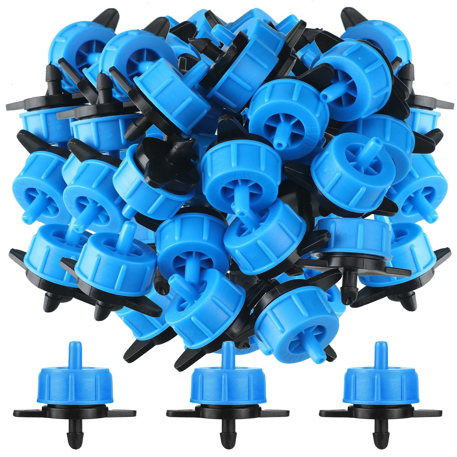 100 Pcs Drip Irrigation Emitters, Pressure Compensating Absinthe Drippers, Dr…