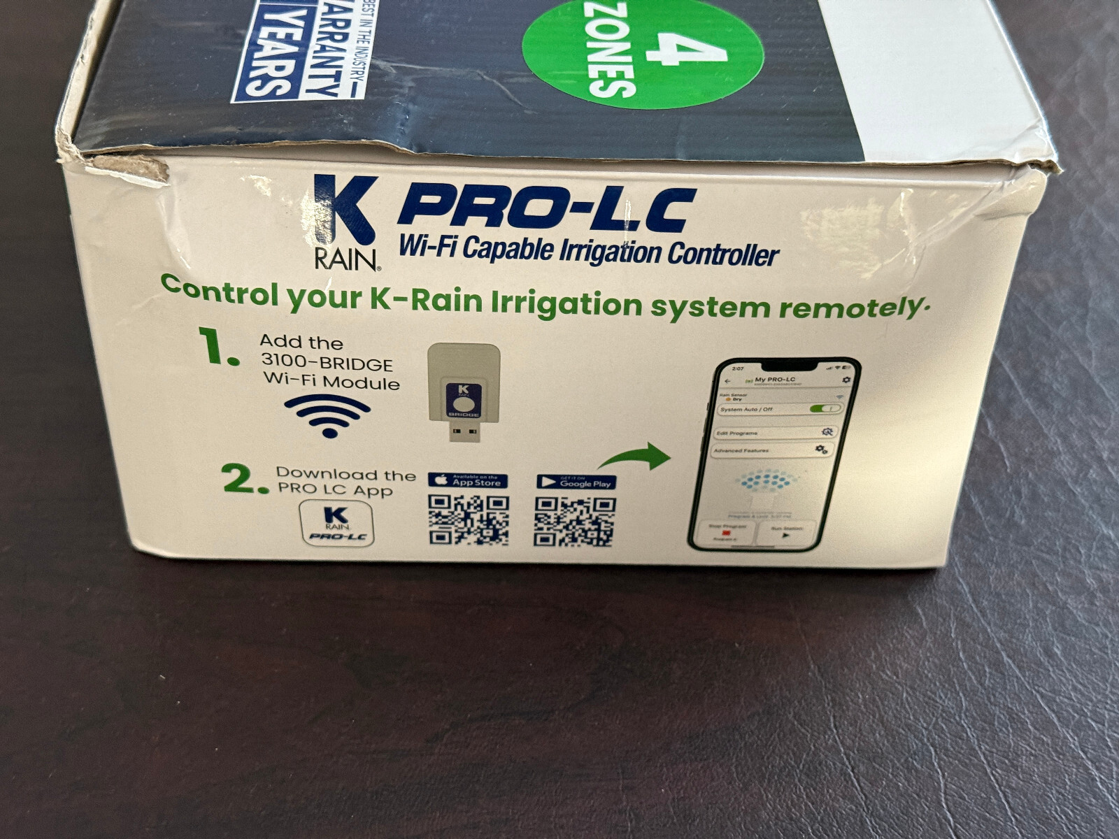 K-Rain PRO-LC 3104W Irrigation Controller 4-Zone Wifi-Capable Outdoor Station