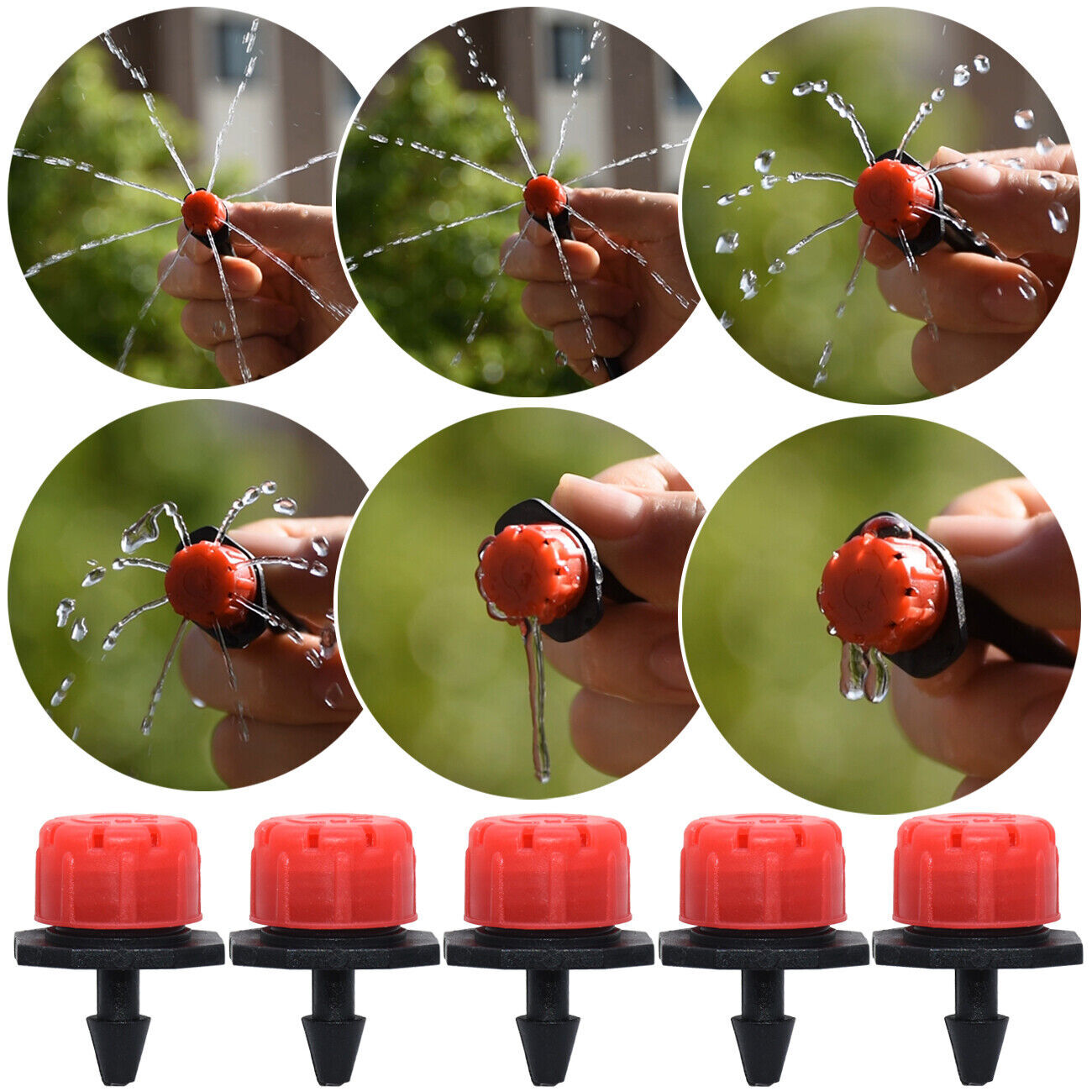 100ft Drip Irrigation System Garden Plant Self Watering Hose Micro Sprinkler Kit