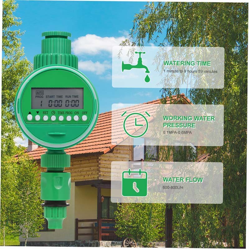 130ft Drip Irrigation System Plant Timer Self Garden Watering Hose Spray Kit USA