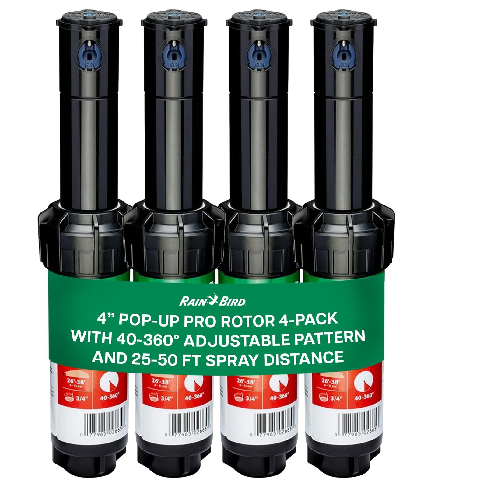 5000 Rotor Sprinkler Heads 4Pack for Efficient Lawn Irrigation