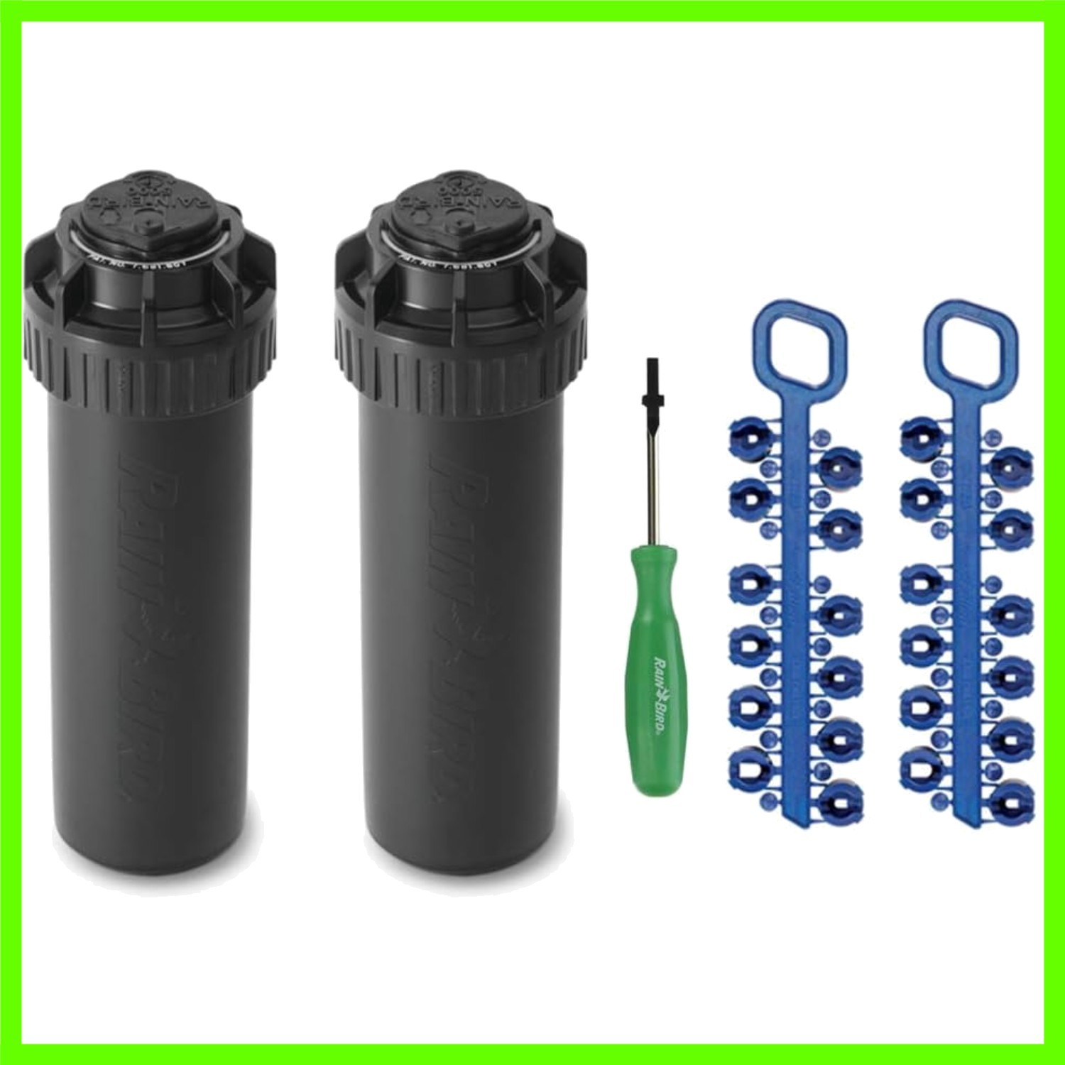 Rain Curtain Nozzle Technology Sprinkler – 5004 PC, 25-50 Feet Coverage, 2 Pack