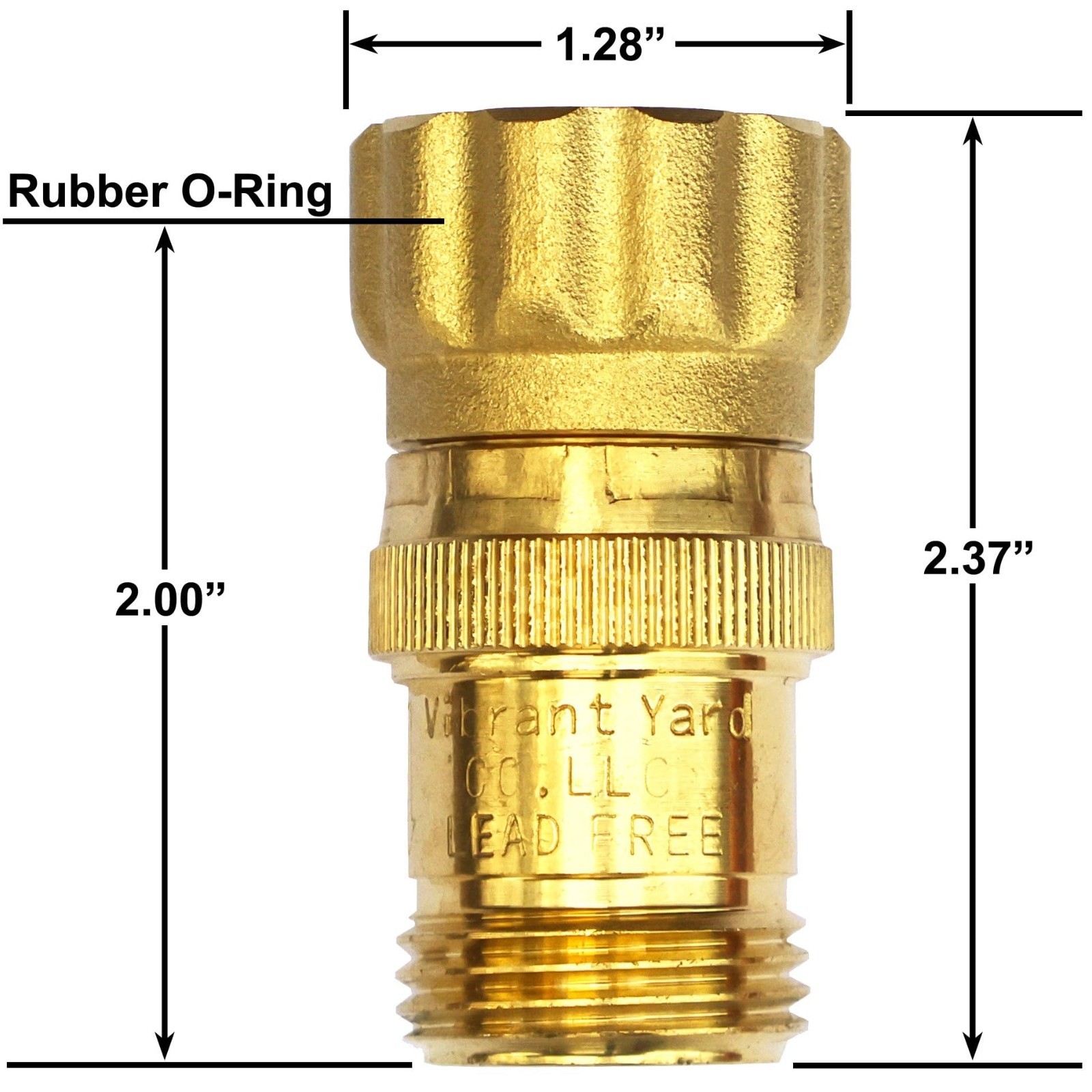 15 PSI Water Pressure Regulator for Drip Irrigation, 3/4″ Hose Thread, Lead-Free