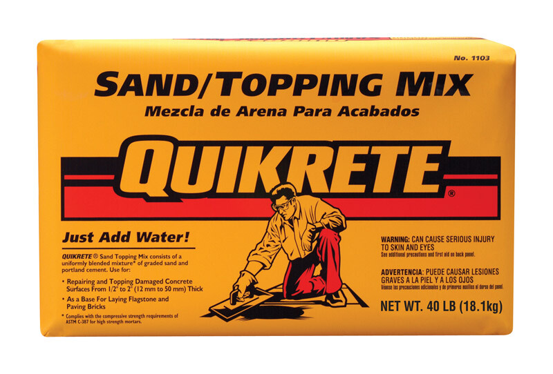 Quikrete 1103-40 Gray Uniformly Blends Indoor & Outdoor Sand Topping Mix 40 lbs.
