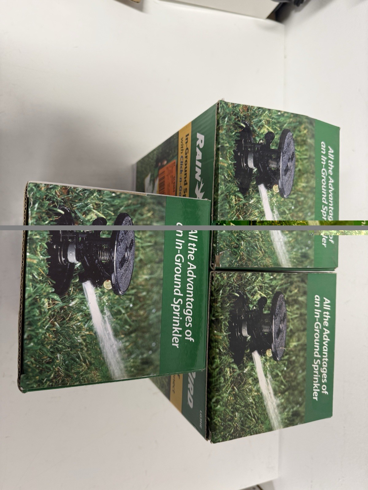 3 Packs-Rain Bird-LG3HE In-Ground Impact Sprinkler with Click-N-Go Hose Connect.