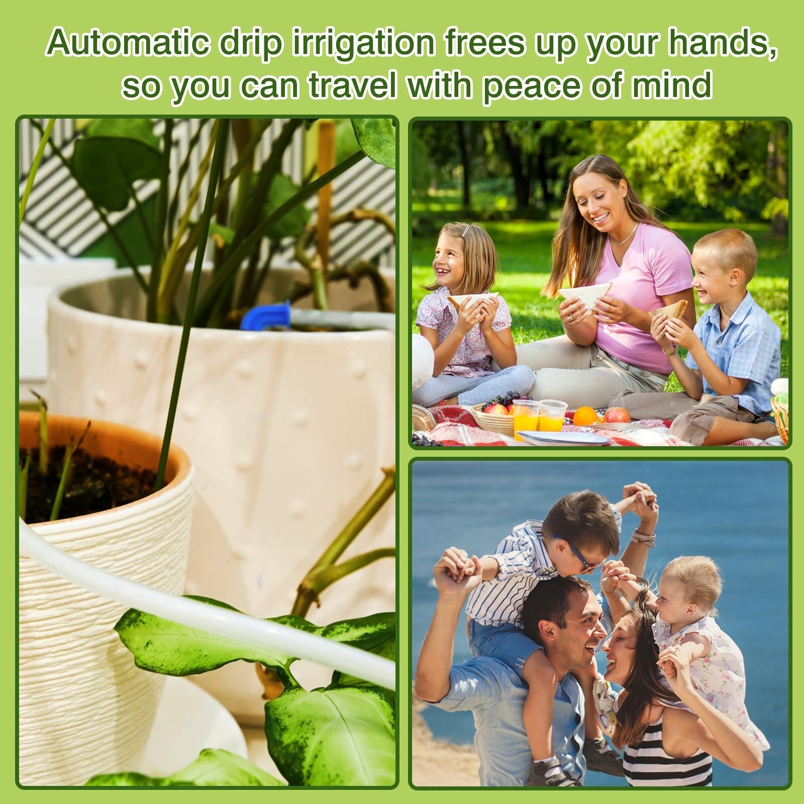 Automatic Watering System TRJZWA Newest Indoor Plant Watering System Kit