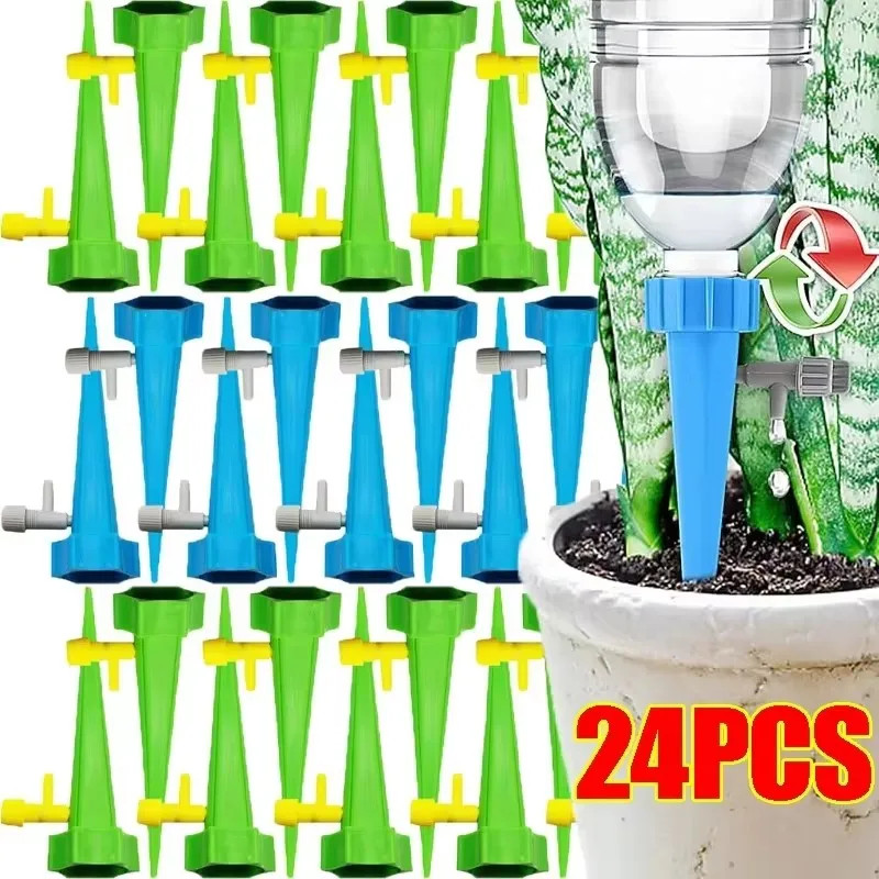 6/18/30Pcs Self-Watering Kits Automatic Waterers Drip Irrigation Indoor Plant Wa