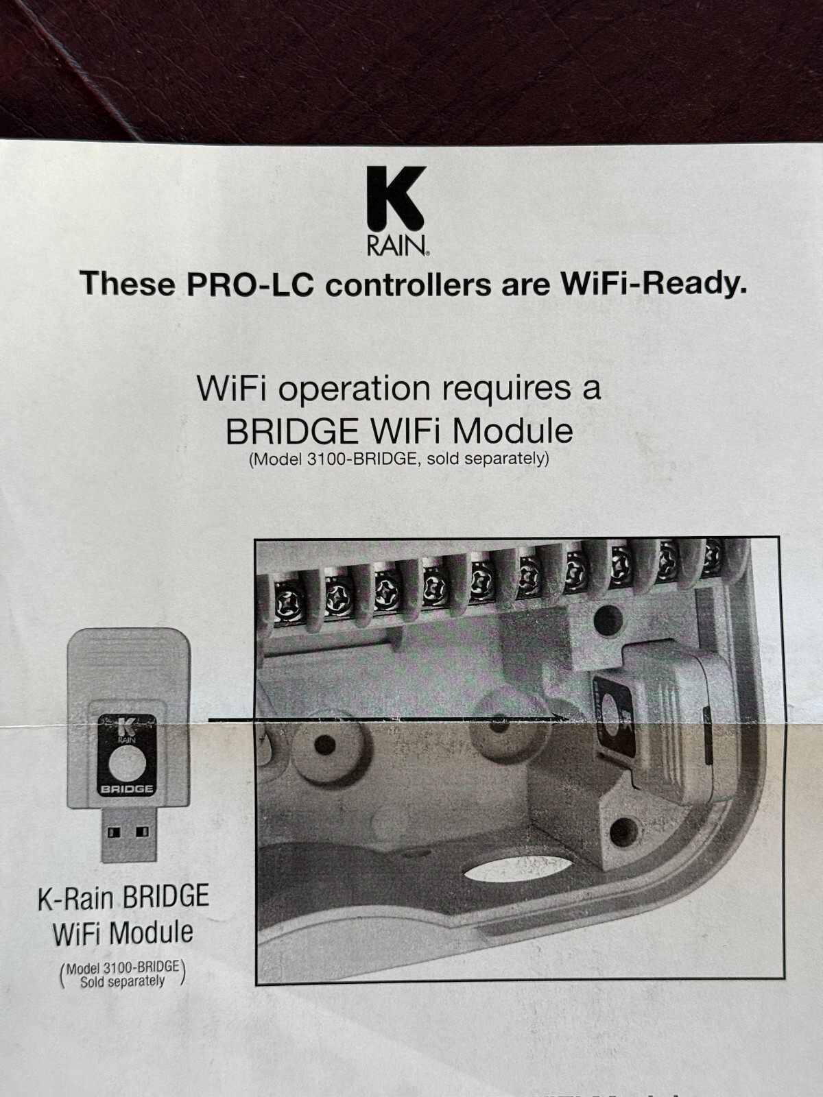 K-Rain PRO-LC 3104W Irrigation Controller 4-Zone Wifi-Capable Outdoor Station