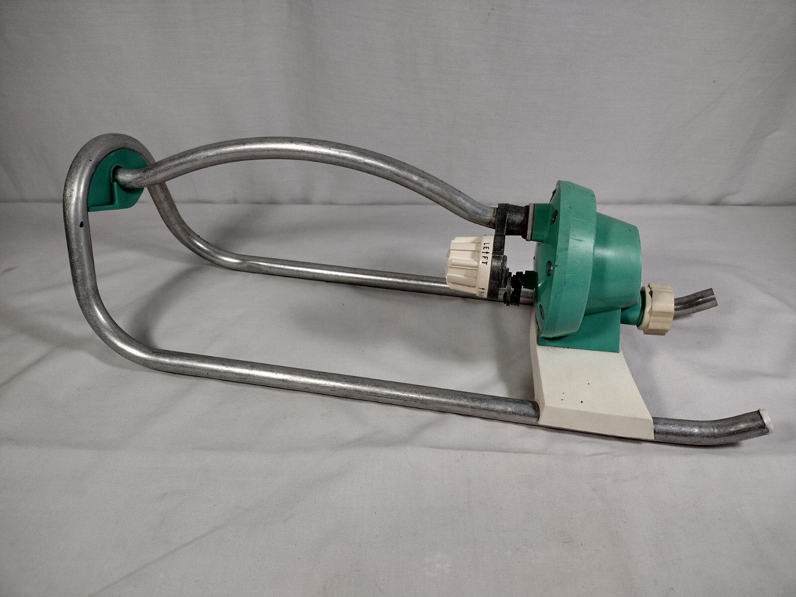 Vintage Aqua Queen Lawn Sprinkler Oscillating Aluminum & Plastic Tested