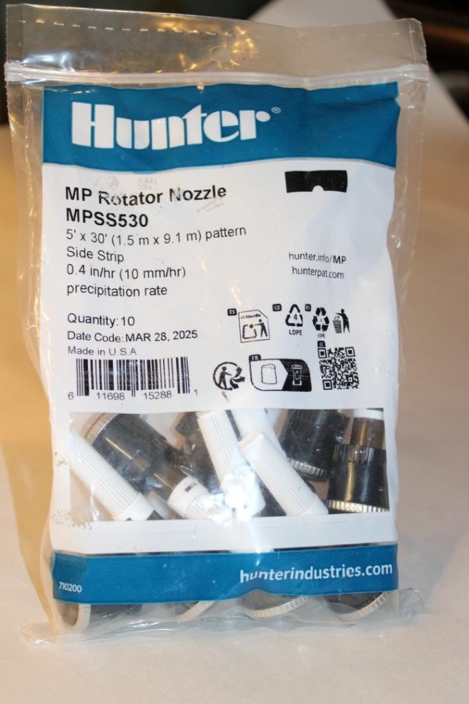 Pack of 10 Hunter MP Rotator Sprinkler Stream Nozzle MPSS530 Side Strip – NEW