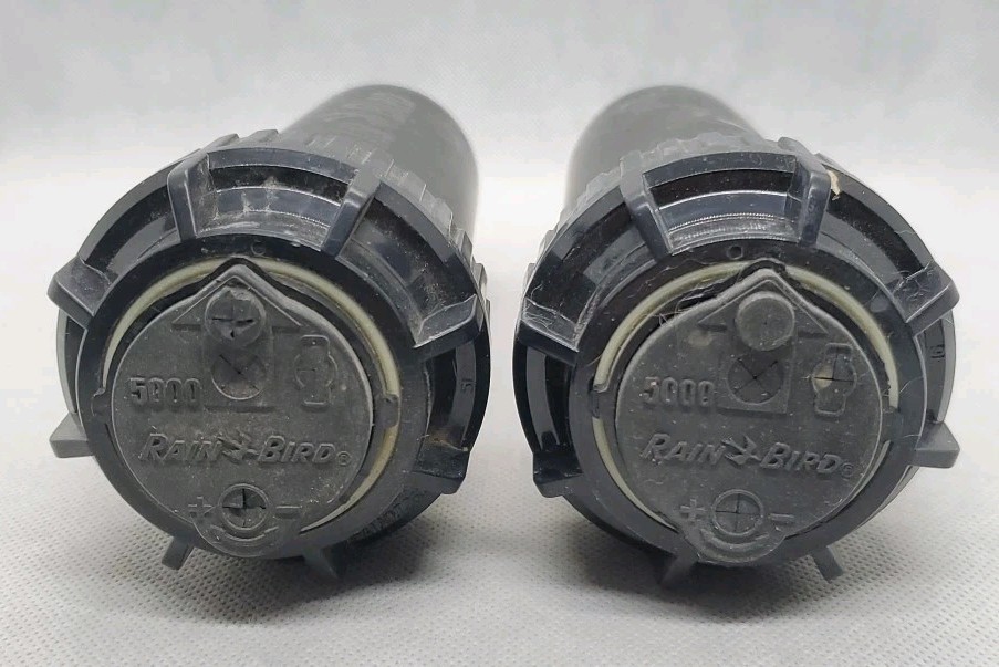 Lot Of 2 ~ Rain Bird 5000 Series Rotor Sprinkler Head 5004 PC, Adjust 40-360 4″