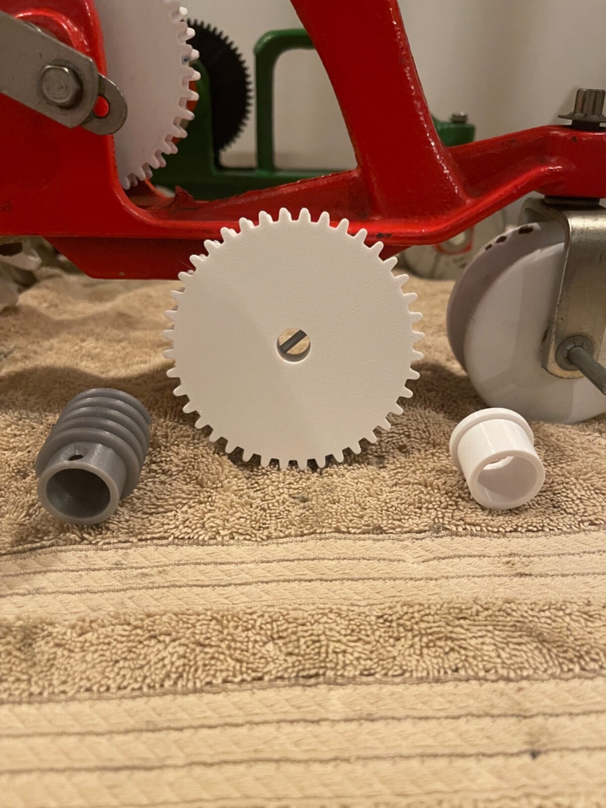 Thompson Sears Tractor Lawn Sprinkler Gear Set and Top Bushing – 3D Printed