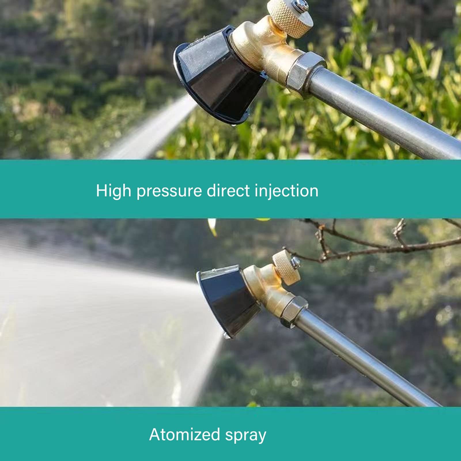 Mist Sprinkler 2 Set Misting Nozzle Copper Plastic Big Fog Fine Mist Water At…