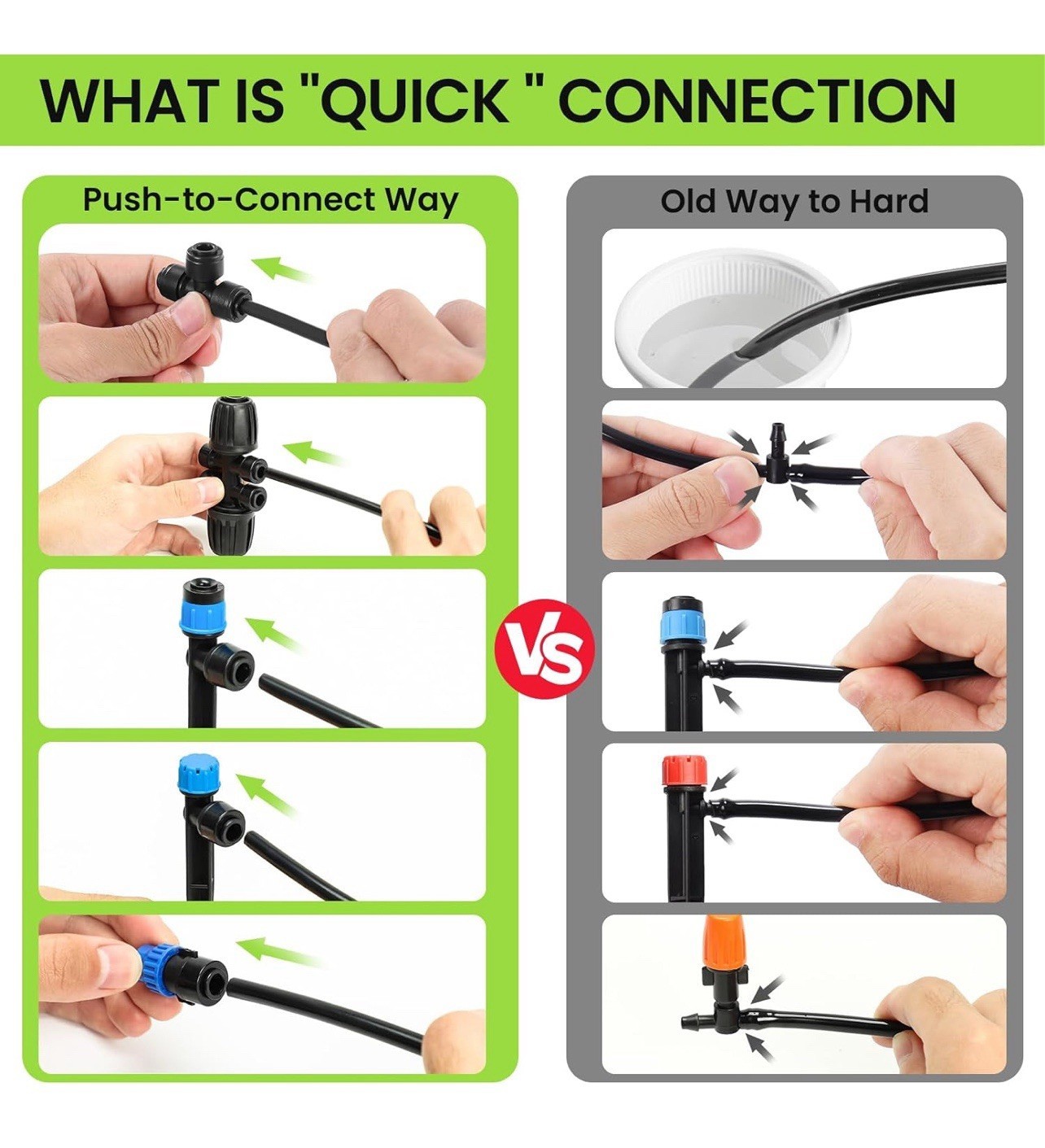 230 FT Drip Irrigation System Kit, Automatic Garden Watering System for Plants