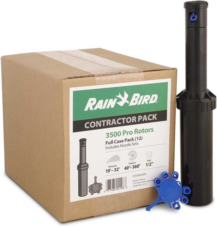 Rain Bird CP350012PK Professional Grade Rotor with Rain Curtain Nozzle Set, 40°