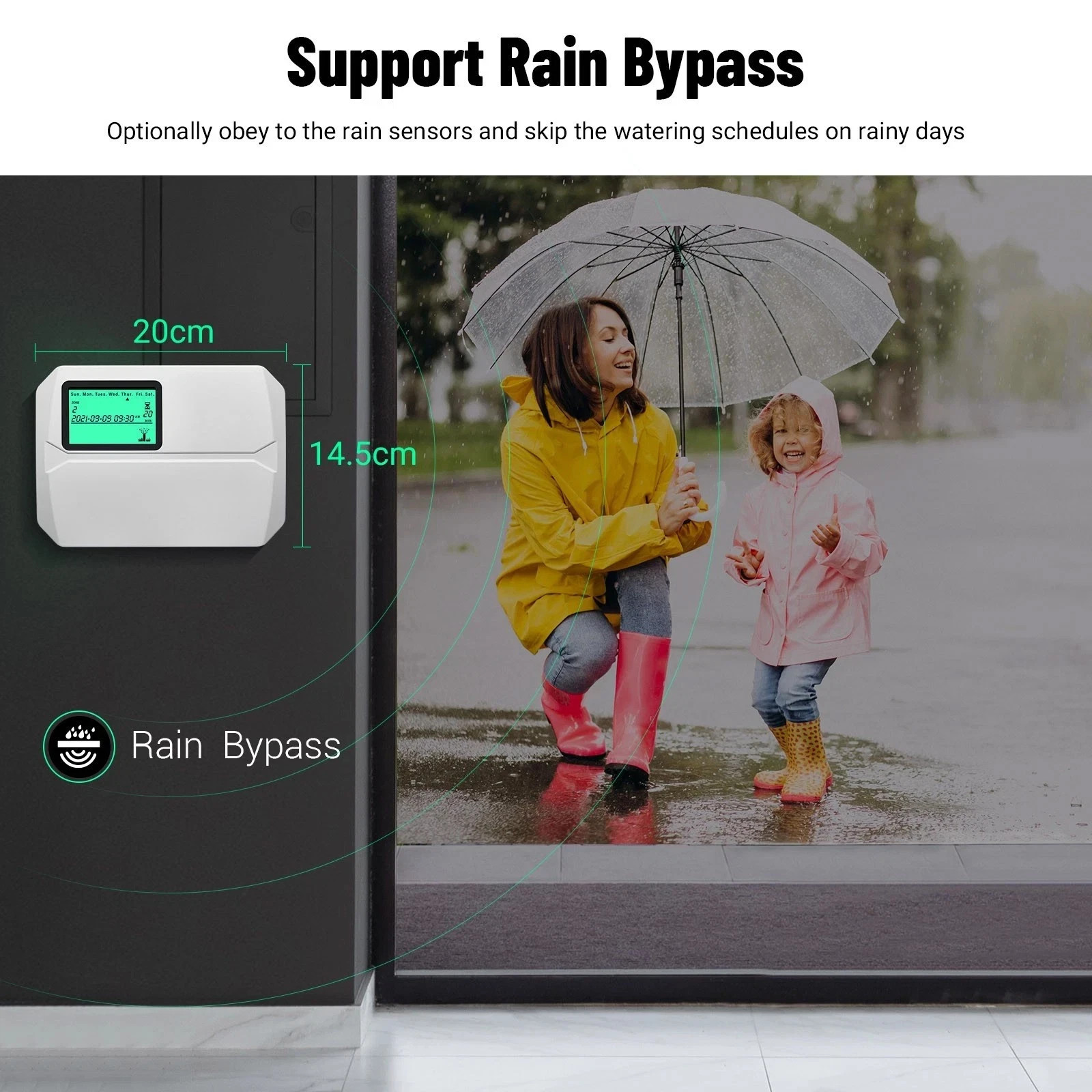 4/8 Zone Lawn Sprinkler Controller Outdoor Irrigation Systems WiFi App Control