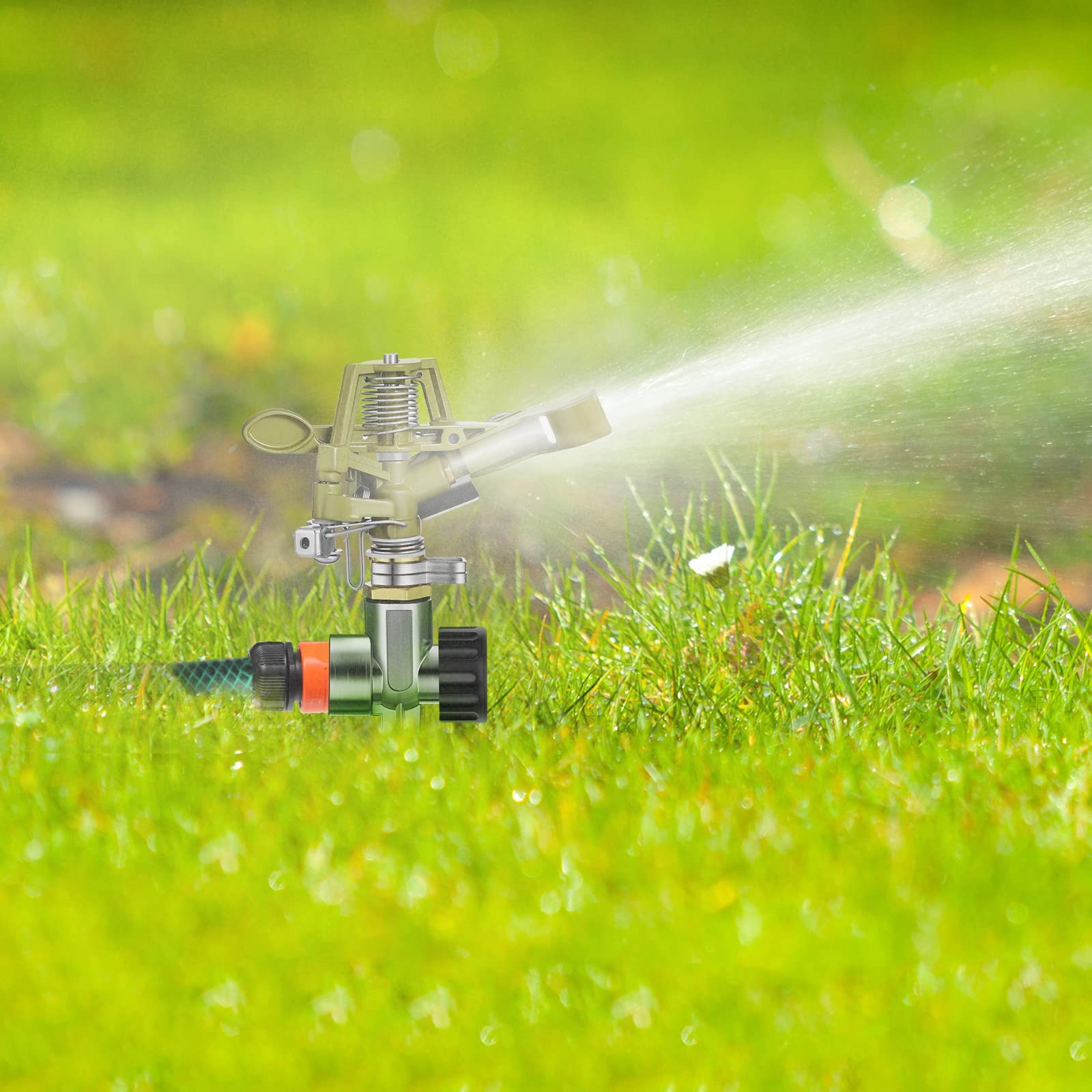 Chengu 4 Set Zinc Alloy Water Sprinklers Heads for Lawns Yard Multicolor