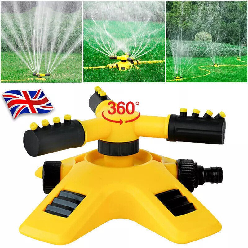360° Automatic Rotating Garden Sprinkler | Lawn Sprinkler | Yard Sprinkler