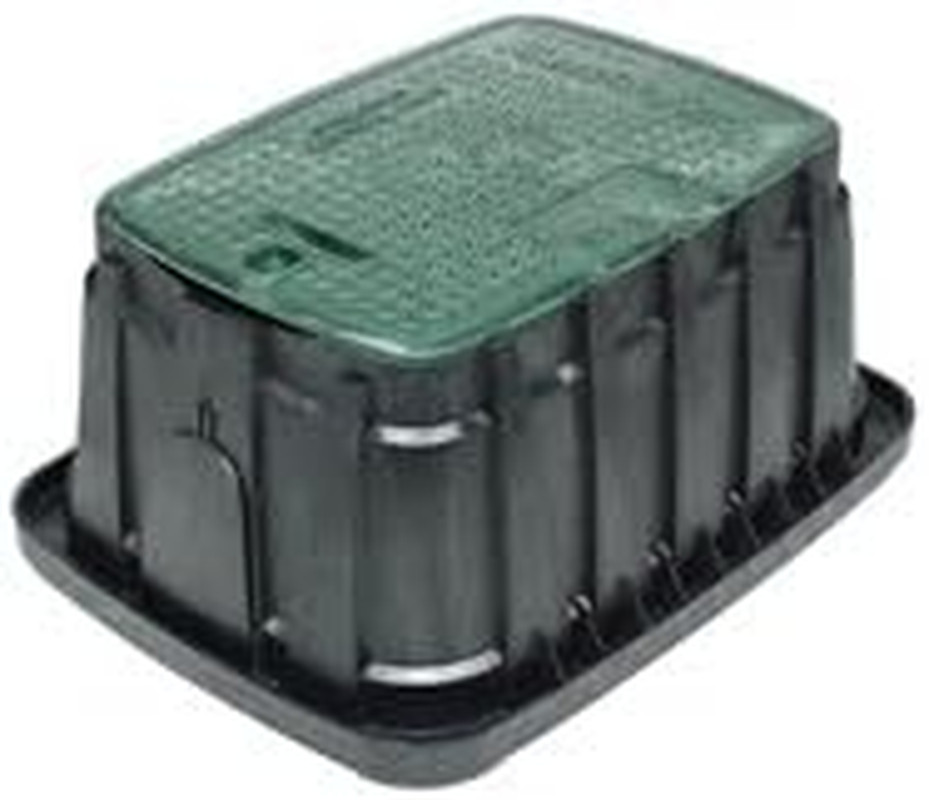 Rain Bird VB Series VBJMBH Jumbo Rectangular Valve Box with Locking Green Lid
