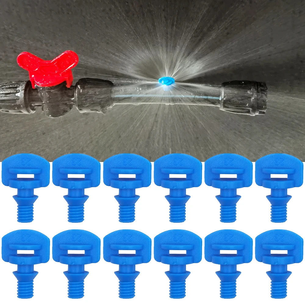 100PCS 90-360° Male Barbed Thread Refraction Micro Nozzles Garden Greenhouse Dri