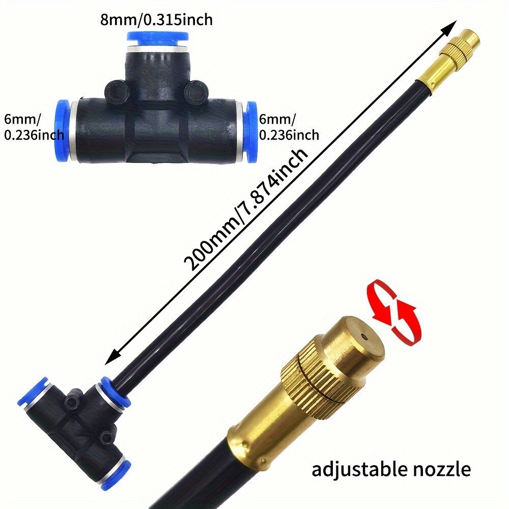 65ft Drip Irrigation Kit Garden Irrigation System Plant Watering Drip Adjustable
