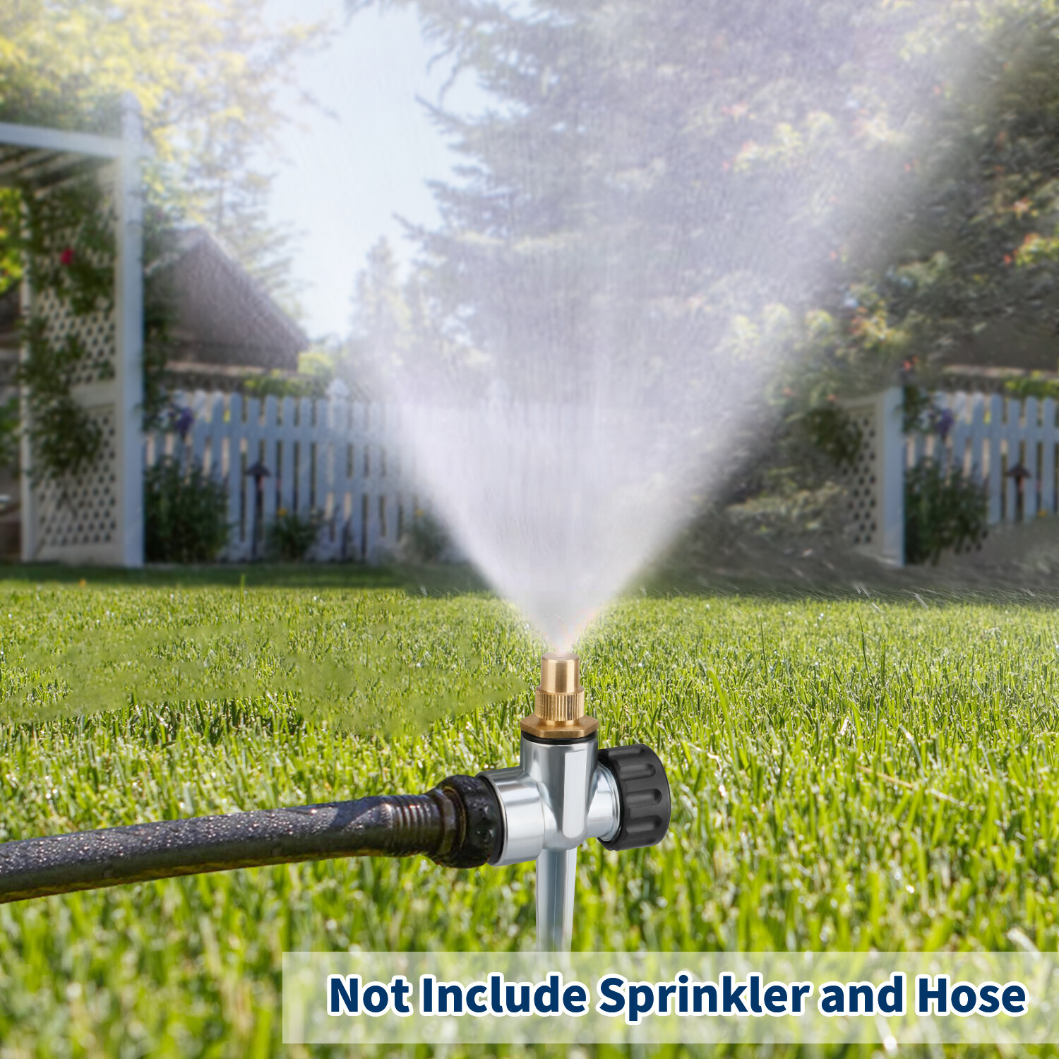 Garden Lawn Brass Water Sprinkler Water Hose Connect Faucet Head Adapter