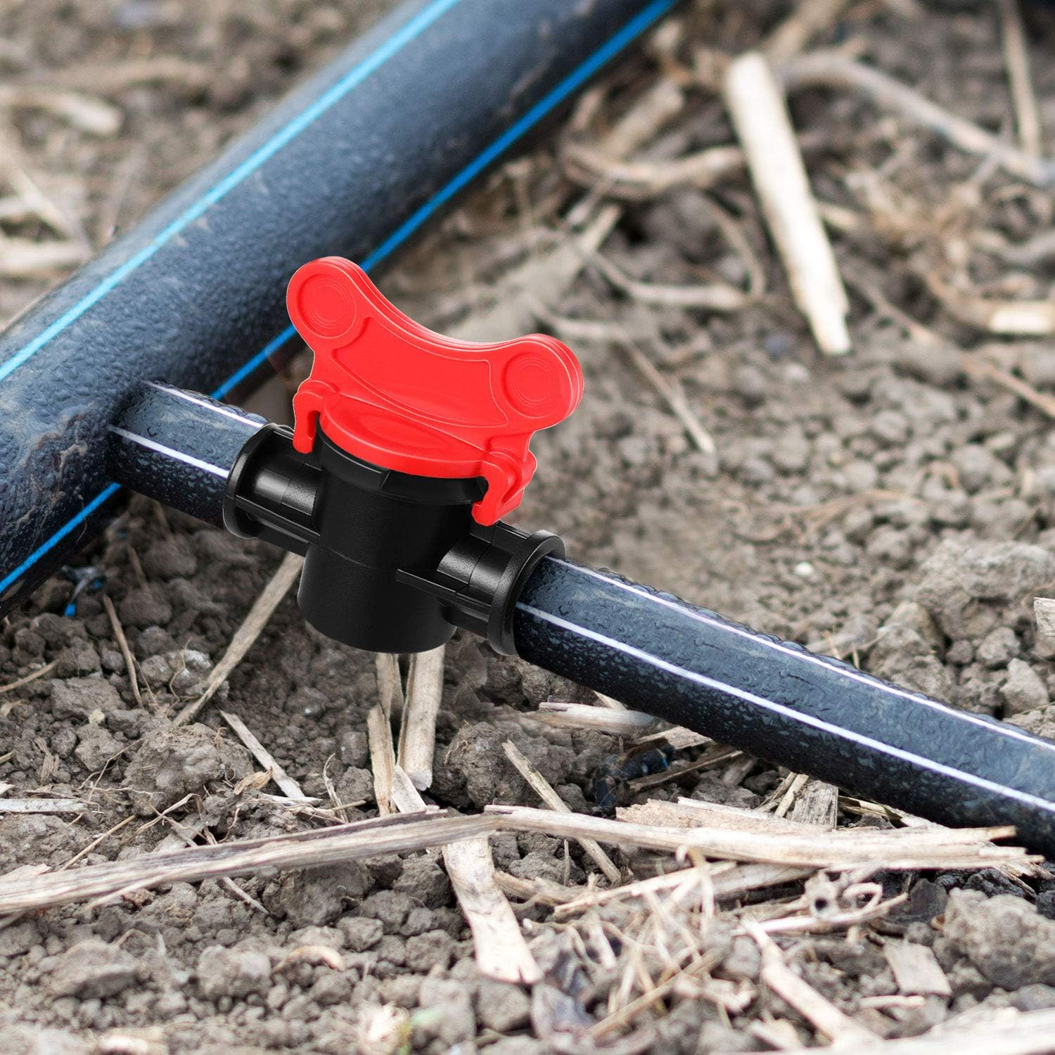 Drip Irrigation Switch Valves – 1/2 Inch Double Male Barbed Valve – Manual Ad…
