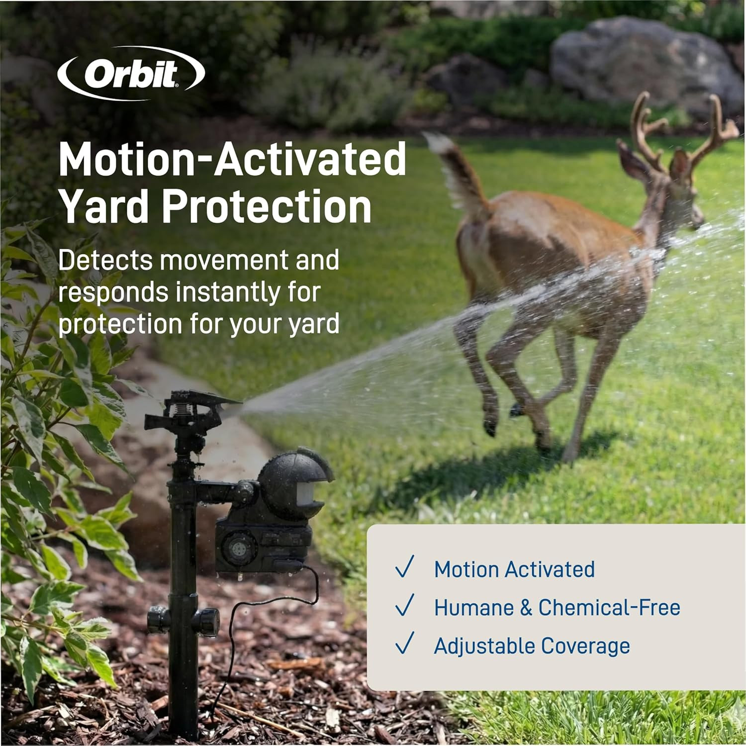 Yard Enforcer Motion‑Activated Water Sprinkler – Outdoor Lawn & Garden – Motion