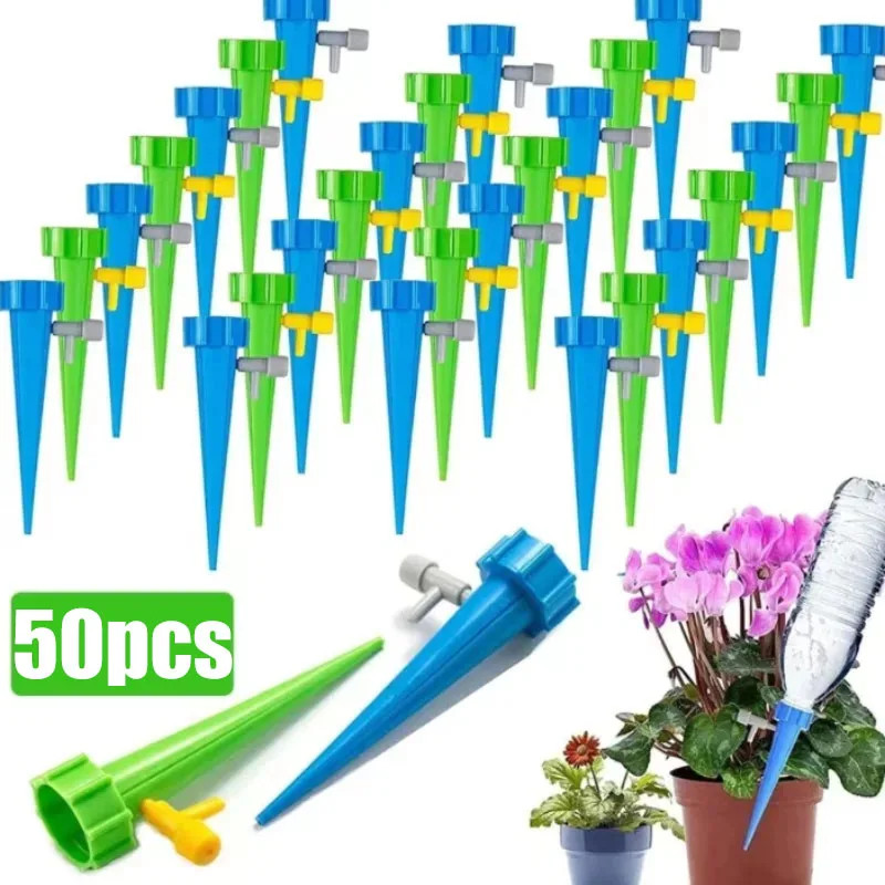 Automatic Drip Irrigation Watering System Plant Dripper Spike Kits Garden Self W