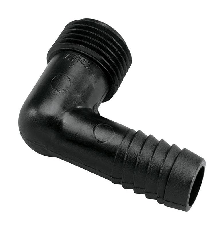 Orbit 94359 Plastic Flex Riser Elbow Fitting 1/2 MNPT x Barb in. (Pack of 50)