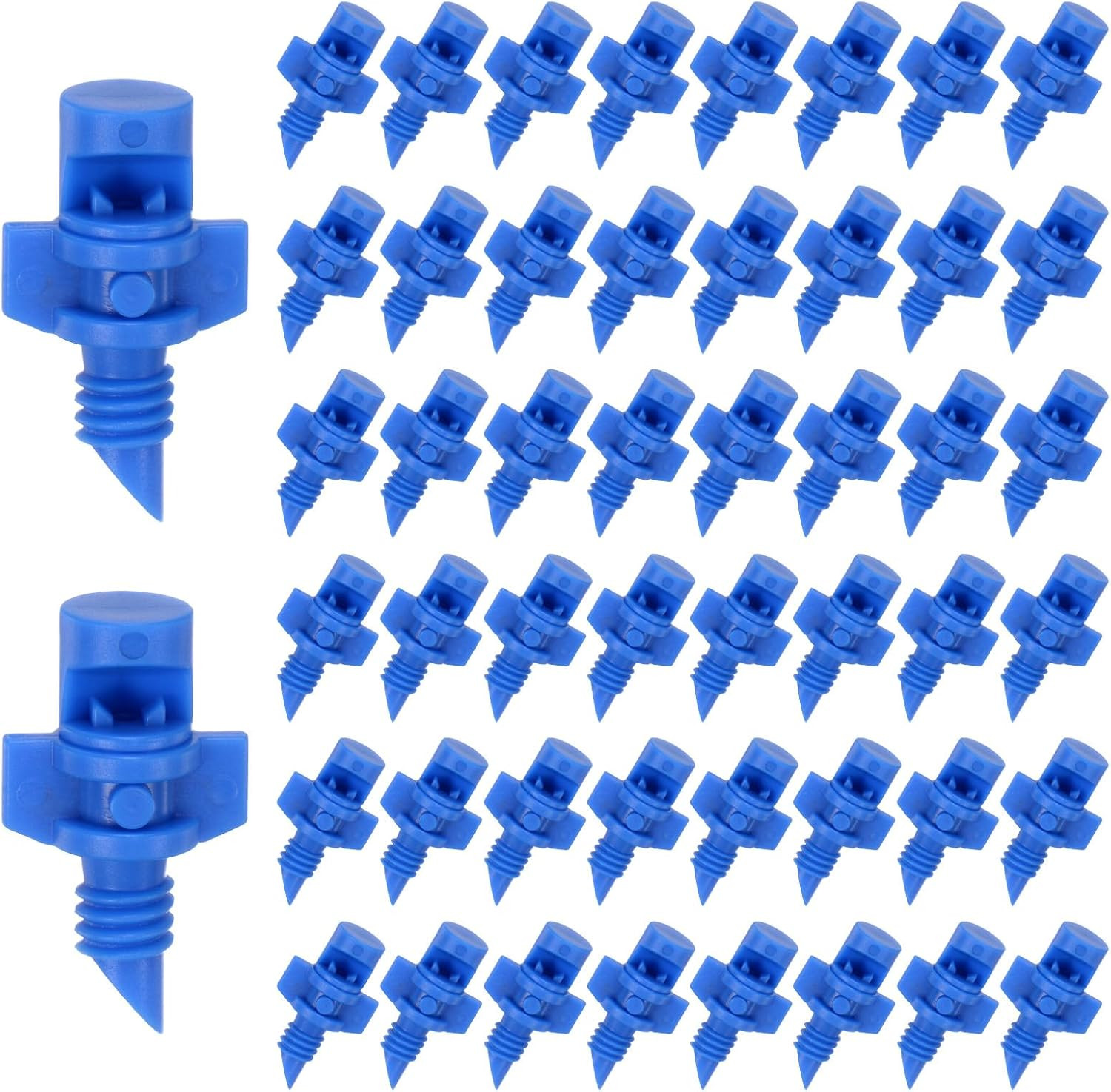 100-Pack Misting Nozzles, 90 Degree Irrigation Emitter Sprinklers for Garden/Pla