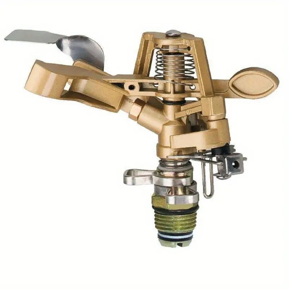 Impact Sprinkler on Tripod Base Large Area Water Sprinkler for Lawn Yard Garden
