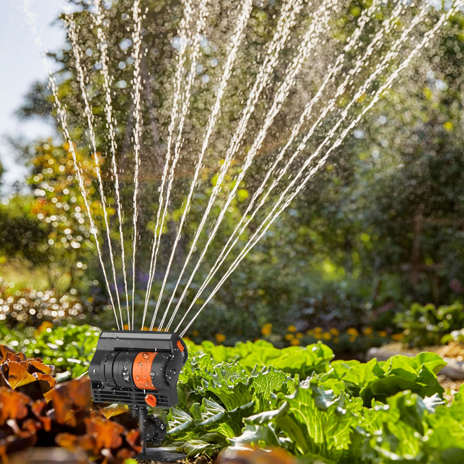 Garden Lawn Sprinkler Auto Oscillating Spray Grass Watering Irrigation System