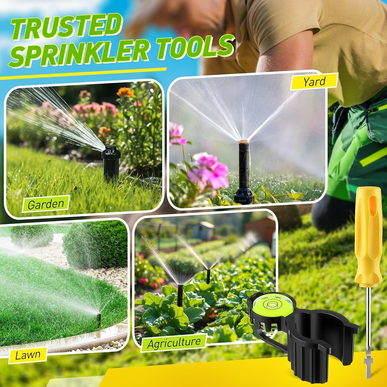 Sprinkler Head Tool Compatible with Rain Bird Hold-Up Tool, 2 Pcs Rotor Hold Up
