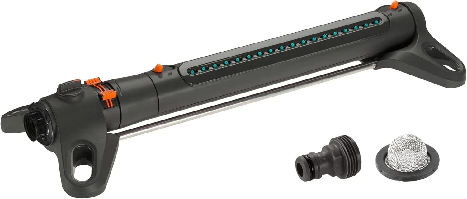 GARDENA 3-Adjustment 3800 Sq. Ft. Aquazoom Oscillating Sprinkler for Even Flow