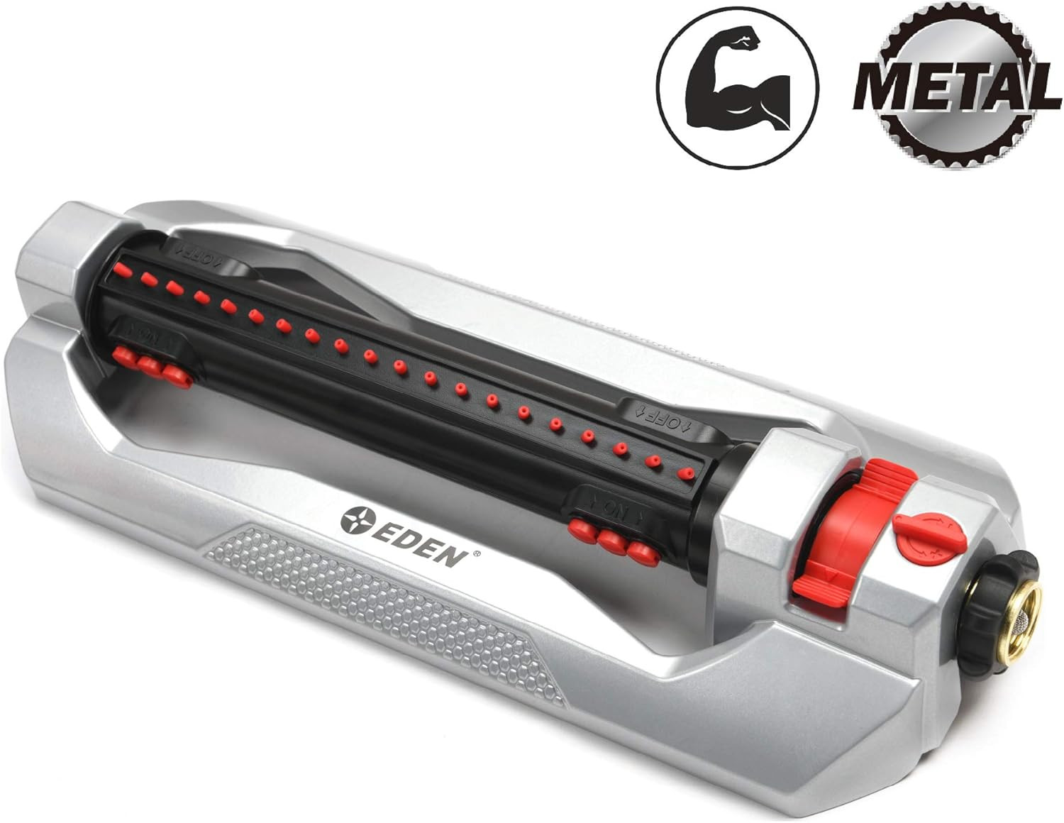 Eden 96216 Heavy Duty Turbo Oscillating Sprinkler, Covers up to 4,900 Sq. Ft., 2