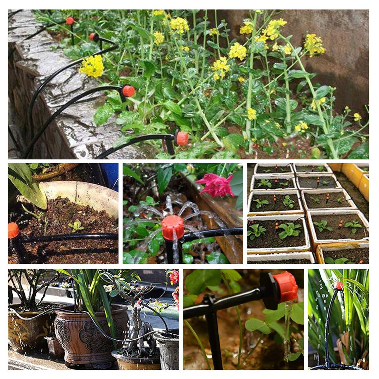 200ft 1/4 inch Drip Irrigation Tubing Blank Distribution Tubing Drip Irrigati…