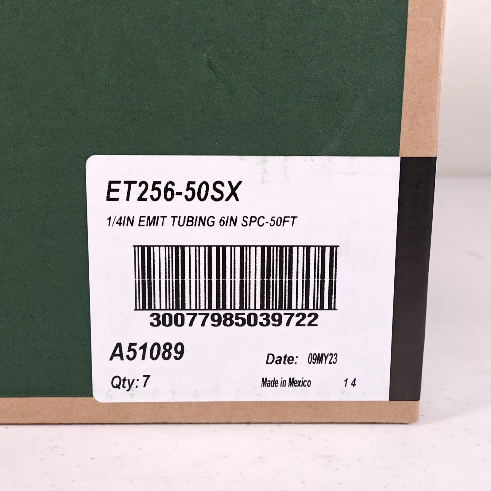 7 Pack Rain Bird 1/4″ Drip Line Emitter Tubing 50ft 6″ Space 0.8 GPH ET256-50SX