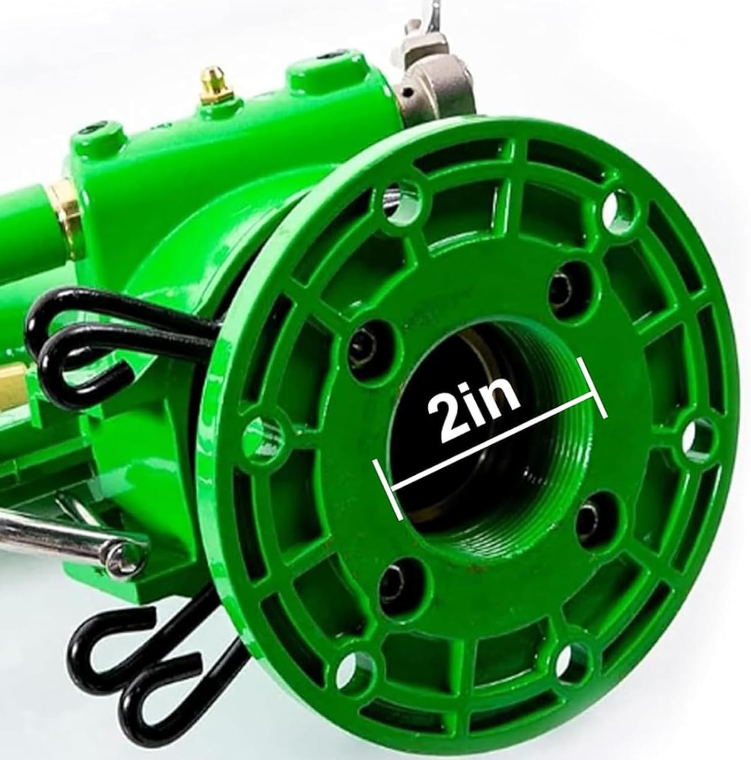 2″ Farm Irrigation Sprinklers, Tripod Sprinkler with Pressure Gauge, 360°Adjusta