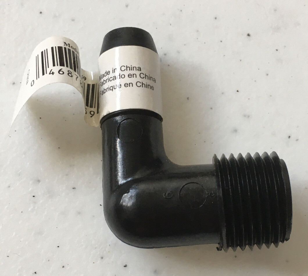 [8 Pack] ORBIT #94359 90 Degree Flex Riser Elbow Fittings 1/2” MNPT X 1/2” Barb