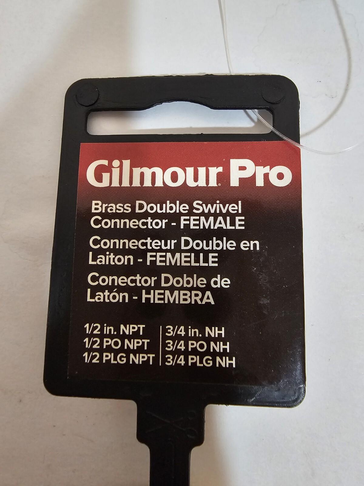 (2) Pipe To Hose Connectors Brass Swivel Double Female 1/2 x 3/4-In Gilmour Pro
