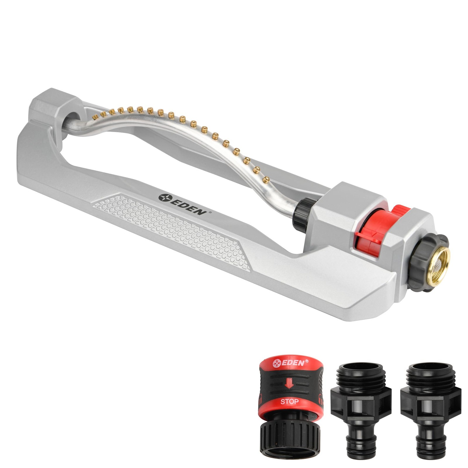 Heavy Duty Turbo Oscillating Sprinkler – Covers 3,700 sq. ft., 18 Nozzles