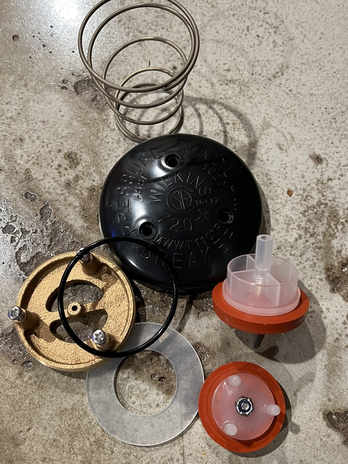 OEM Zurn 720A Pressure Vacuum Breaker Rebuild Kit 1/2″ to 1″ WKRK1-720A