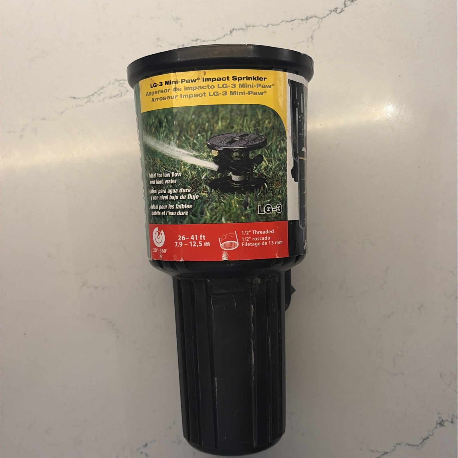 Rain Bird LG-3 Mini-Paw Impact 3″ Pop-Up Adjustable Circle Sprinkler Head-Combo