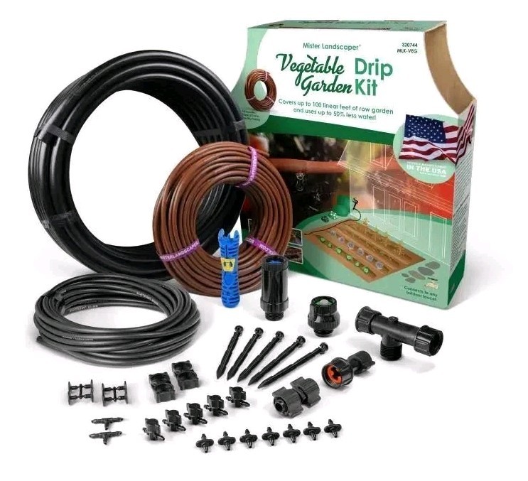 Mister Landscaper 320744 Vegetable Garden Drip Irrigation Kit MLG-VEG – NEW